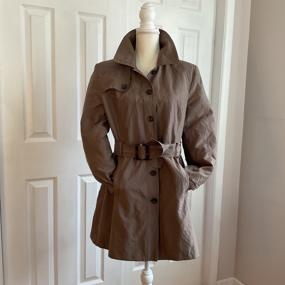 Women’s Style & Co. Light Weight Trench Coat, SZ L - Picture 1 of 14